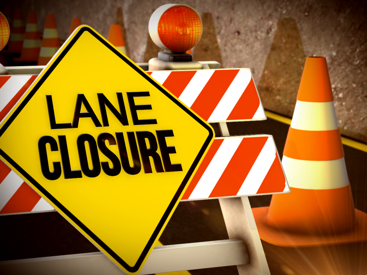Lane Closure Sign