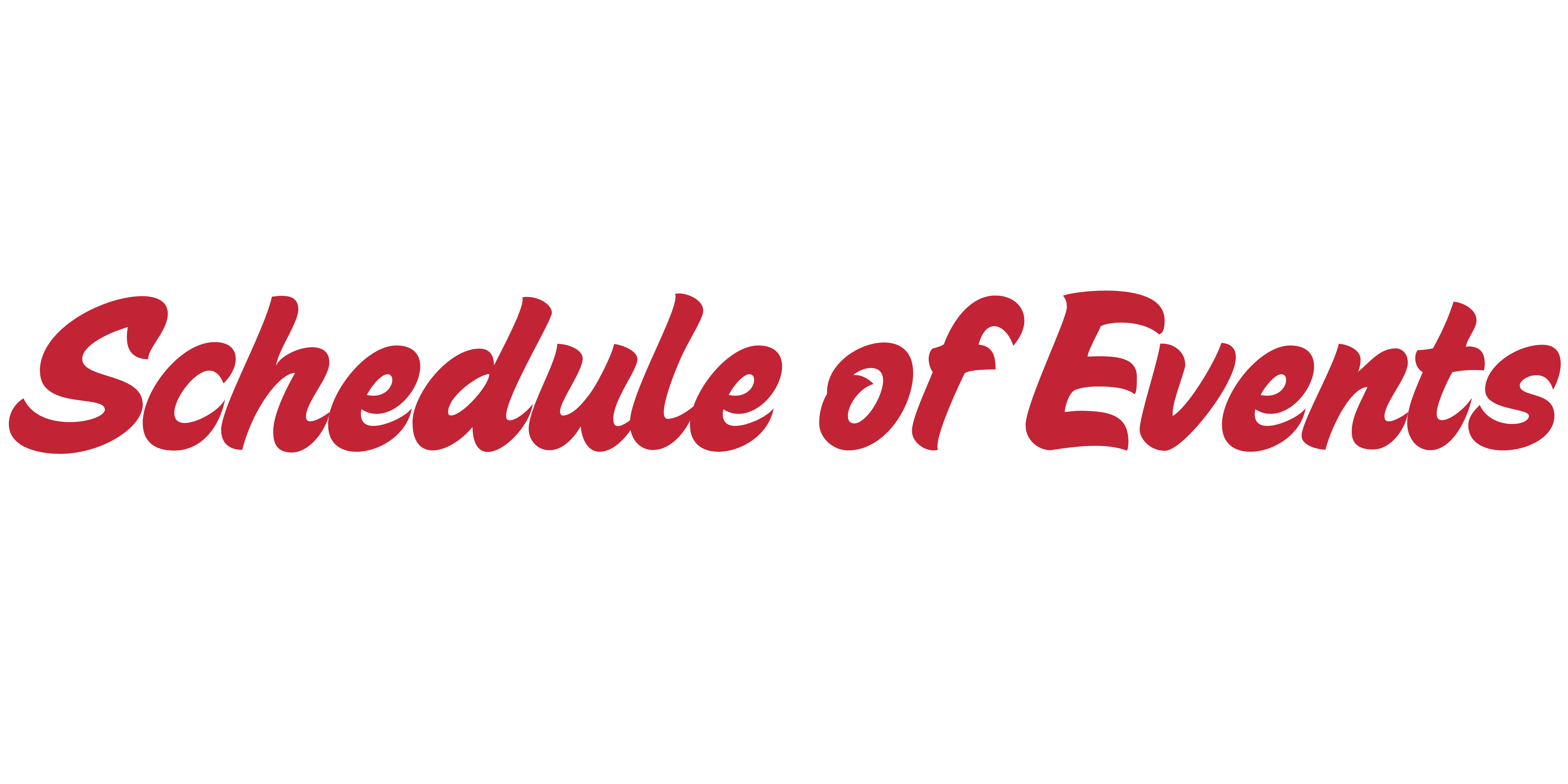 schedule of events title