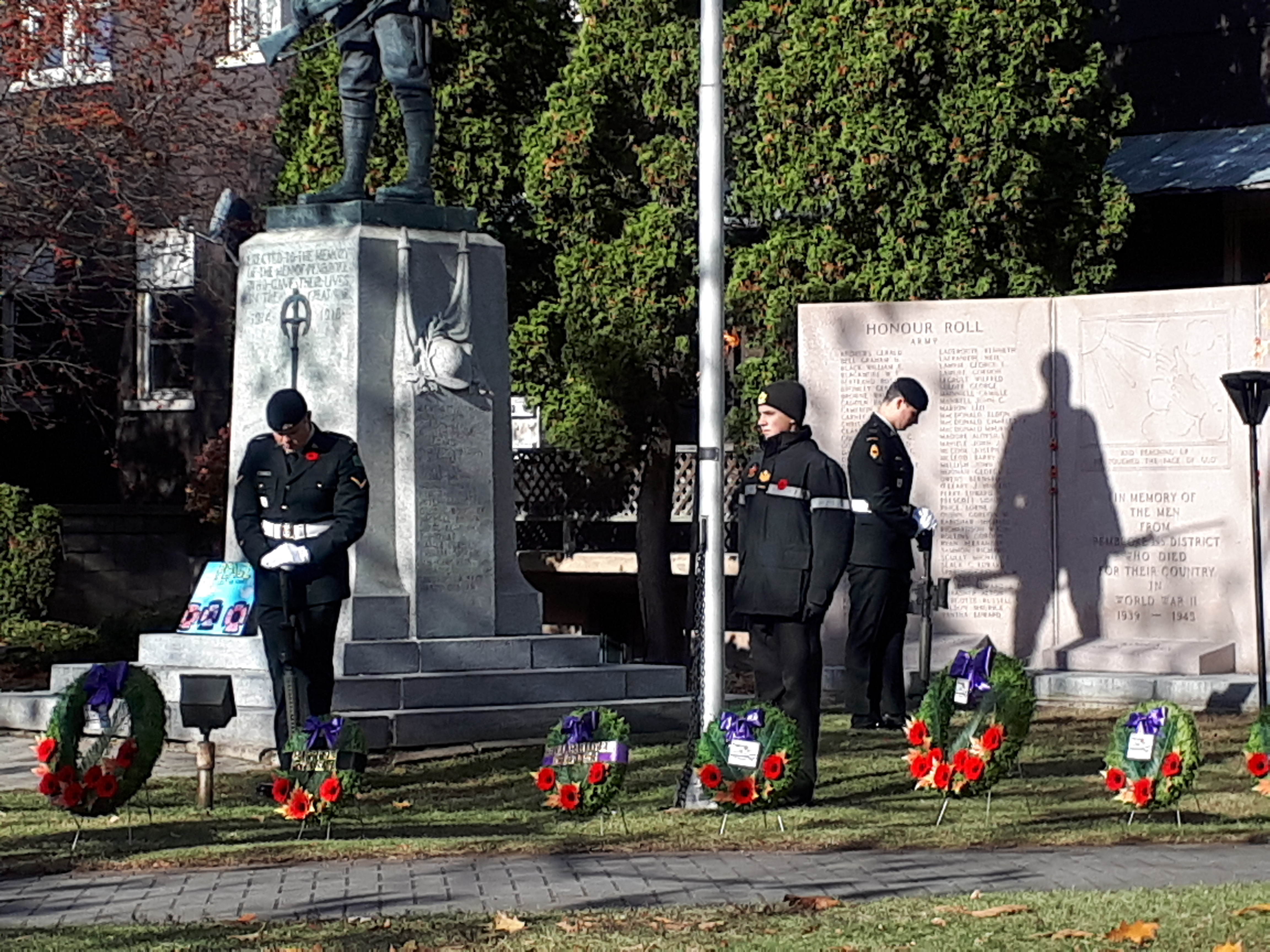 Photo of a past Remembrance Day Ceremony in Pembroke