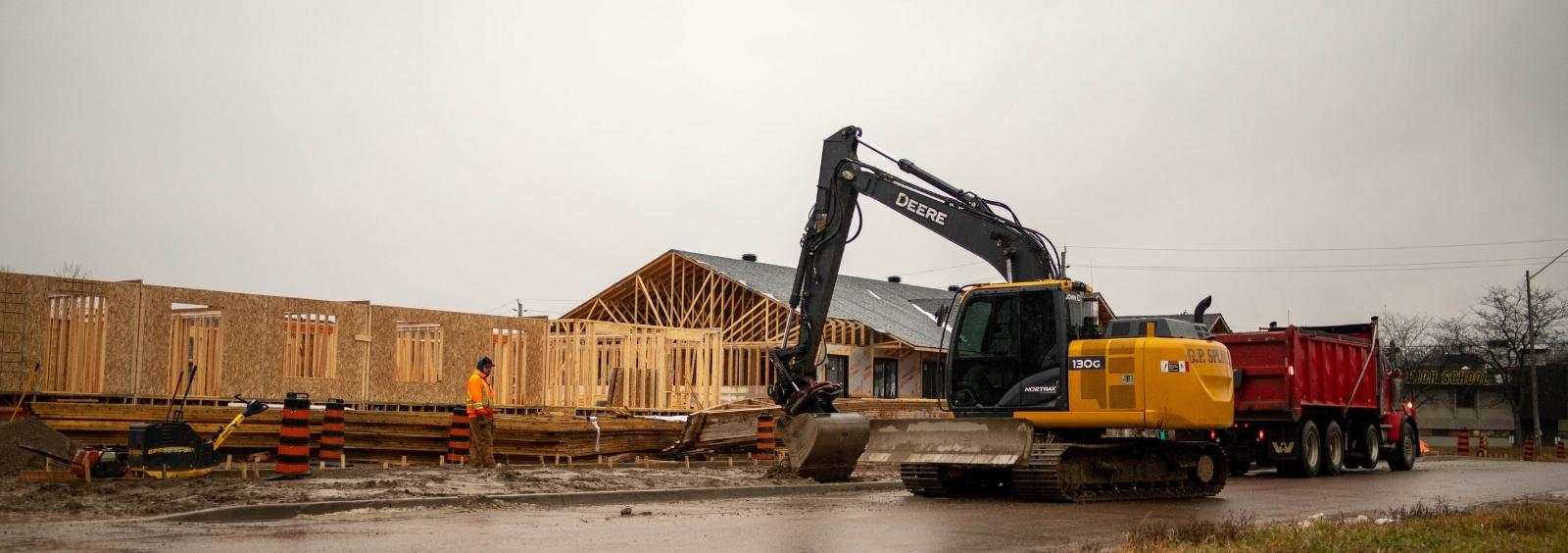 Building taking place near Bell Street.