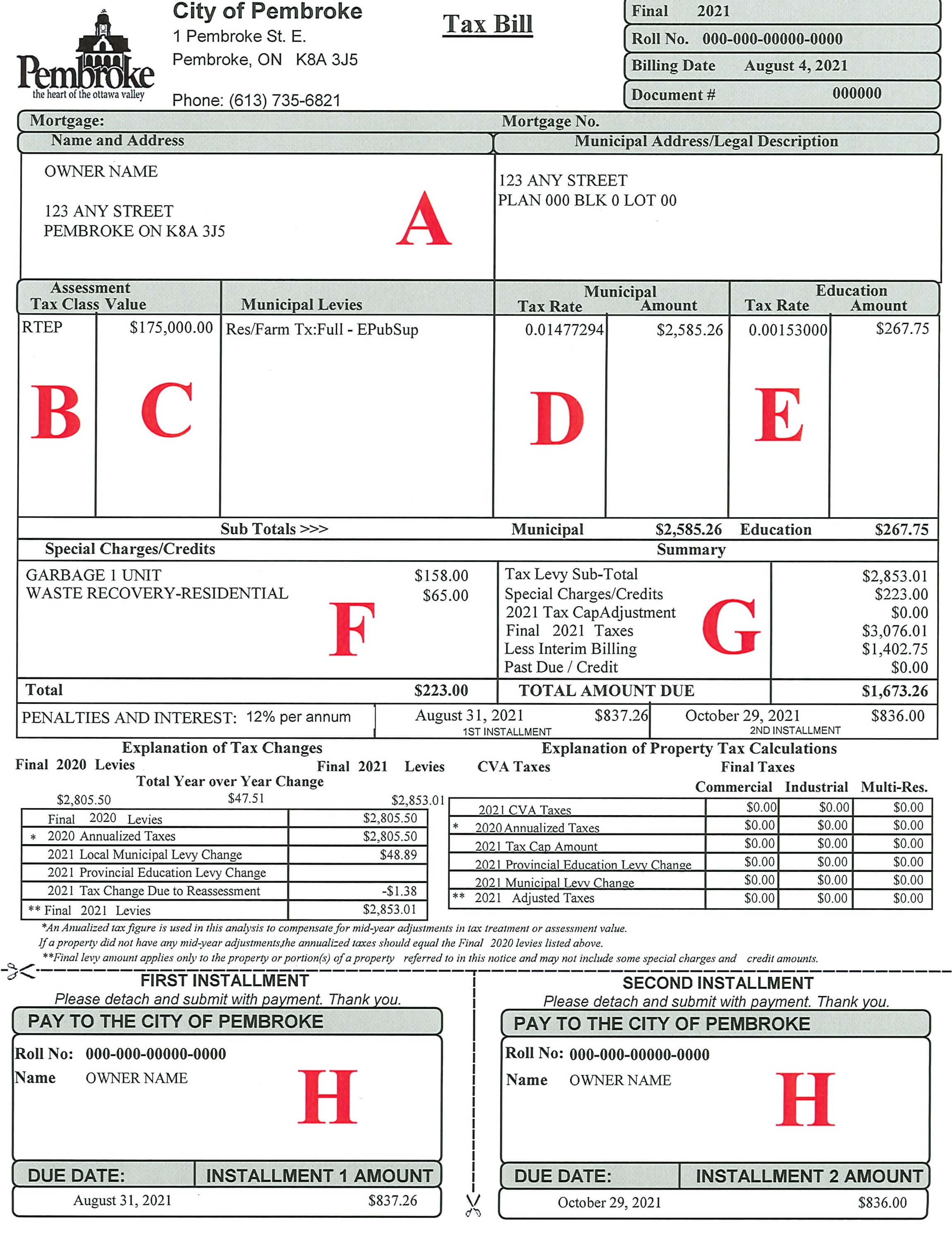 Property Taxes City Of Pembroke