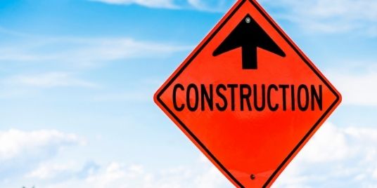 Picture of construction sign