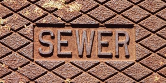 photo of a sewer cover