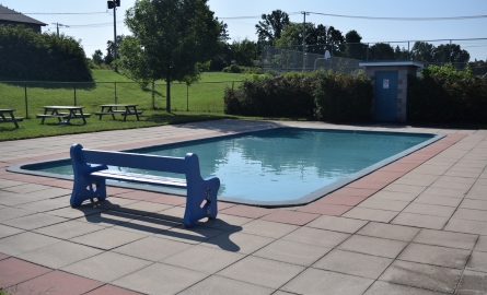 A wading pool for young children.