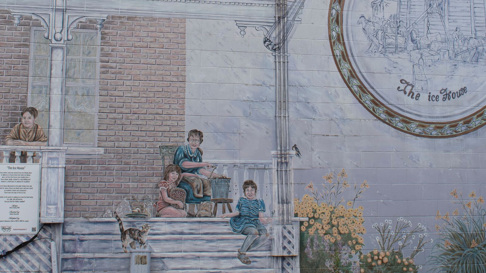 Photo of the Ice House mural.