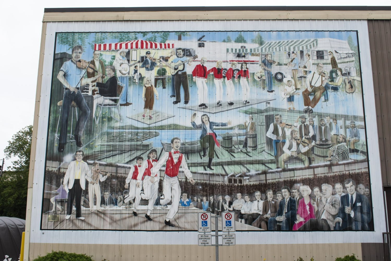 Old Time Fiddling and Stepdancing Mural