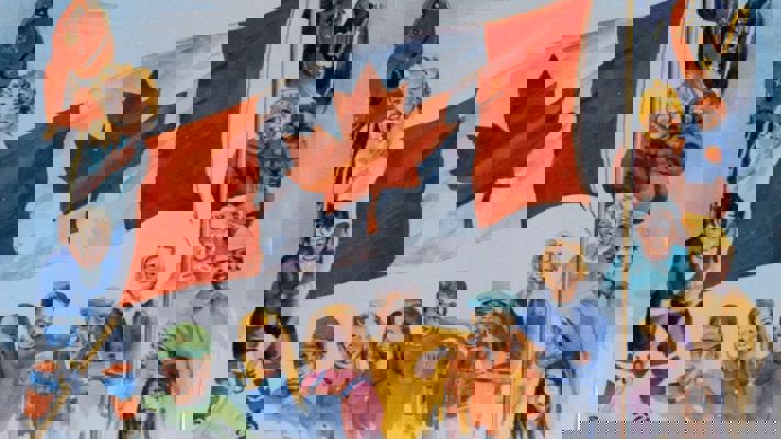 Photo of the Unity Mural.